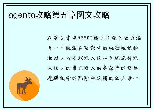 agenta攻略第五章图文攻略